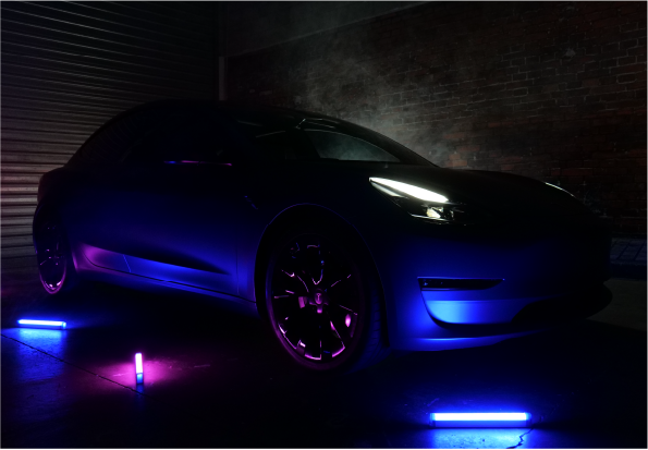 Tesla 3 blue
